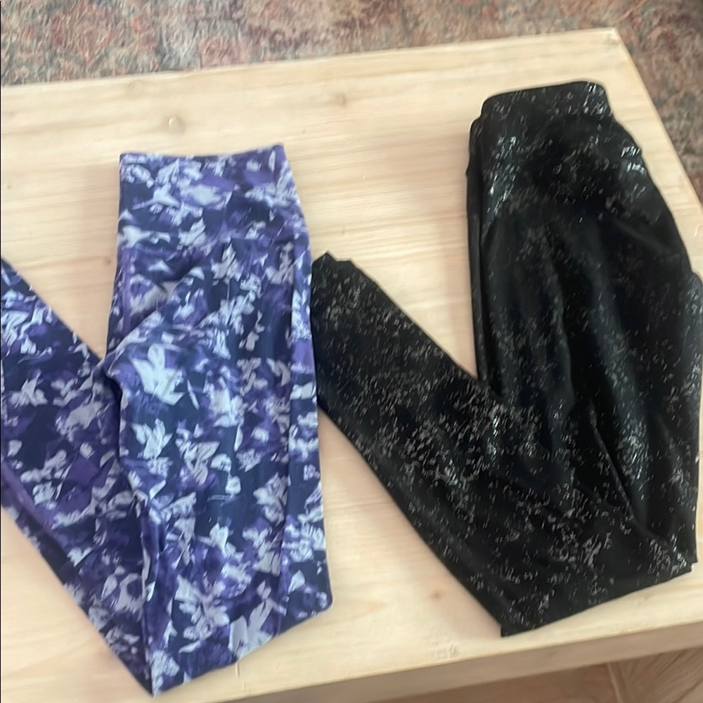 Iviva by lululemon  Kids' Purple and Black Leggings size 10
